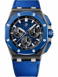 最新款爱彼，陶瓷圈口版本 爱彼-Audemars Piguet 皇家橡树离岸型限量多功能计时机械腕表 尺寸44Mm17Mm 圈口 圈口是与原装一致采用进口陶瓷圈