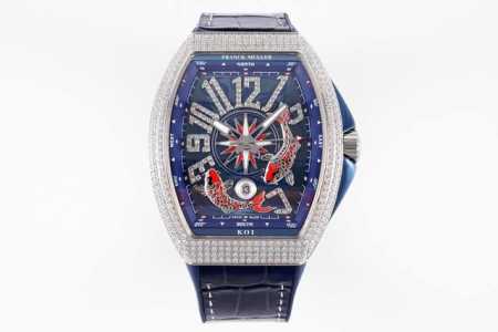 完美细节 Abf 最高品质 新款到货 Franck Muller 法兰克穆勒 Fm Vanguard Yachting V45遊艇系列 44X54 Mm1.表壳 - 点击图像关闭