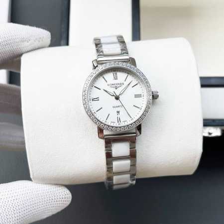 白 金+20 钢带+20 陶瓷+40 浪琴-精品女表携手而来，简约精致，品质精湛，热卖全城。采用进口石英机芯，顶级316精钢表壳，进口小牛皮表带，矿物质超强镜面 - 点击图像关闭