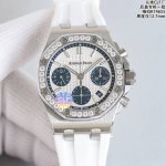 白壳 玫瑰金 Clf Ap34100St采用高品质氟橡胶表带 ！ Clf潜心巨作，后来居上！ 爱彼皇家橡树离岸型26231St系列 爱彼女表天花板之作！ 女款3