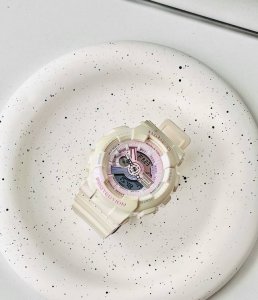 梦中情表卡西欧独角兽马卡龙 无法表达入手了这只表有多开心，真的很喜欢这种白粉配色，清新又高颜值的氛围感 听说德武有上新，直接去搜型号Ba-110Fh-7Apr就