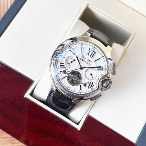 白570 金770 全新风格 经典热卖 卡地亚-Cartier 男士腕表 全自动机械机芯 矿物强化玻璃 316L精钢表壳 真皮表带 时尚休闲 商务必备 尺寸:直