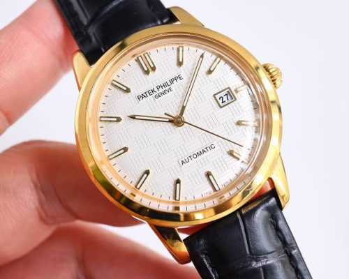 白壳 金玫壳 百达翡丽-Patek Philippe-火热新款式 新款锅盖 耗时长达8个月 超薄男士自动机械腕表 采用进口原装9015机芯 每小时振频 0次 零