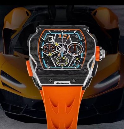 预售 新表』Richard Mille 推出 Rm 65-01 Mclaren W1 自动上链计时码表：迈凯伦 W1 超级跑车灵感 Richard Mille