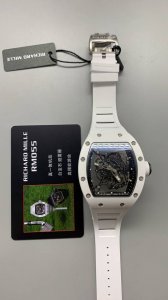 Rm055白陶瓷 钛包胶壳 Vaucher机芯 定制版 价高