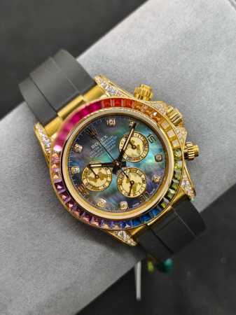 Sj出品 劳力士 Rolex 迪通拿系列 宇宙计时型迪通拿40系列 904精钢1采用天然藏青贝母面双重真铂金小眼 每一张都精挑细选 秒杀其它现有版本的细节和做工 - 点击图像关闭