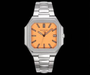 百达翡丽 方形 新系列Cubitus 58211A-001腕表 亮点特色：1机芯:搭载9015改Cal.26-330S C 机芯，摆轮位置均与一致。2钢带:31