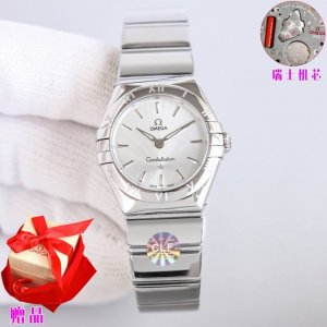 白 钻 Clf出品欧米茄星座系列 28Mm瑞士石英腕表 造价秒杀市面绝大多数石英女表售价。0误差0故障，下单送精美原装盒一个，自带或送礼再无后顾之忧。 1.半月