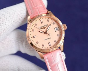 白 ，玫金 爆款主推2024最新版本 浪琴 Longines 机械女表，推出为每一位女性设计的新品，适合所有女神佩戴，在不同场景都能显示出高贵而优雅的气质，送女