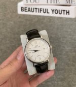 Iwc万国 柏涛菲诺系列 自动机械机芯 30米防水 男表 瑞表 40Mm 40Mm 银色表盘 精钢表壳 鳄鱼皮表带