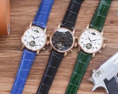 男人挚爱 多功能腕表 DDD 最新 ：百达翡丽最佳设计独家首发 DDD 类型 ：精品男士腕表 DDD 表带 ：316精钢 真牛皮表带 DDD 机芯 ：高端全自动