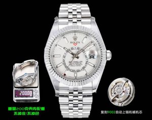 Ar+ Factory 重磅推出 劳力士Rolex Sky-Dweller 纵航者型 200克配重版.一表三带 表壳尺寸：42Mm×14.5Mm 表圈: 采用劳