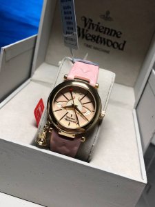 实物拍摄 最高品质 Vivienne Westwood 西太后 薇薇安威斯特伍德 小巧玫瑰金土星吊坠石英女表 秒针丘比特之箭 表径34Mm 型号 Vv006 原