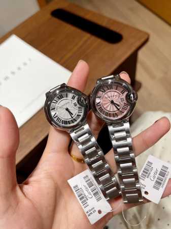 卡地亚、蓝气球、实心钢带、表盘33mm～～ - 点击图像关闭