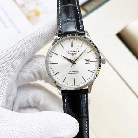 金 钢带+20，浪琴-Longines 精品男士腕表尊贵大气，绅士风范，卓越品质，热卖全城。采用全自动机械机芯，顶级316精钢表壳，矿物质超强镜面，尺寸42Mm - 点击图像关闭