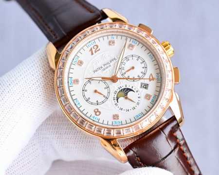 白钻1500 金钻2020Tw Factory 百达翡丽 Patek Philippe R73 Pp 惊艳登场，41毫米的表径适配大众男性手寸，非常商务可亦休闲 - 点击图像关闭