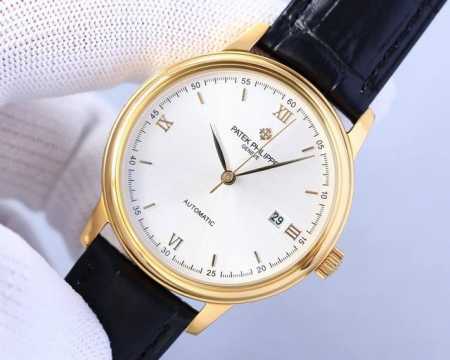 白 -金 匠新之作2024推出最新款式百达翡丽patek Philippe高版本高级自动腕表！男士腕表简单不失大气 40Mm表径，316精钢表壳，搭载原装全新进 - 点击图像关闭