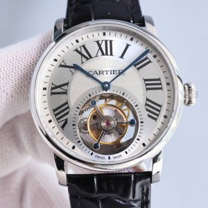 真陀飞轮 金白同价 卡地亚rotonde De Cartier Tourbillon Cadran Love陀飞轮腕表表壳精炼 为充满想象力的设计师提供了承载机