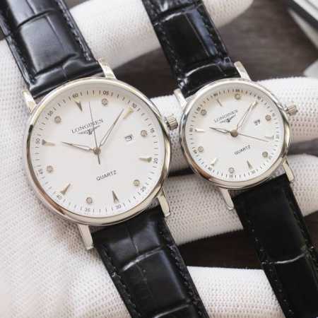 金+20钢20 最新款超薄浪琴-Longines 机芯：采用原装进口石英机芯 走时精准 镜面：蓝宝石防刮镜面 材质：精钢表带 直径：男39Mm女28Mm厚度8M - 点击图像关闭