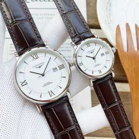 白壳 玫壳 钢带+20 最新浪琴-Longines 情侣对表 原装进口石英机芯 钢化玻璃 316L精钢表壳 直径男40Mm女30Mm 厚8Mm如果今天的阳光停止 - 点击图像关闭