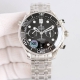 钢带+100 欧米茄 Omega Ot全新海马300米44Mm计时腕表 Tvs Factory1-1独家自主研发9900机芯功能与原装一致，双T黑摆轮机芯。3点