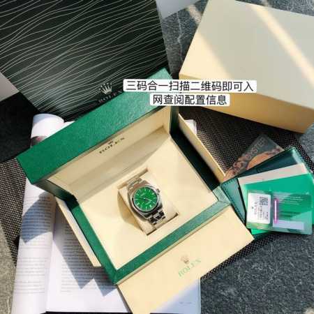 劳力士蚝式恒动系列m1 0-0005腕表 6款绿色 天花板瑞机 劳力士蚝式恒动系列36Mm，最适中的中性尺寸，带出女人的“大气 ”男人“魅力”好产品会说话”高品 - 点击图像关闭