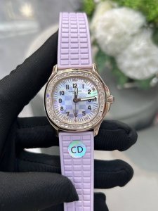 独家实拍图百达翡丽 全自动机械表女士腕表，瑞士机芯Patek Philippe Automatic Mechanical Watch