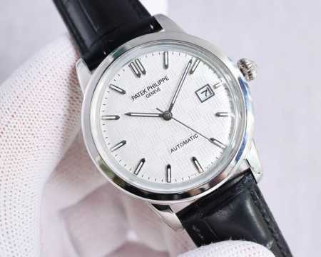 Tw出品 白壳 玫金 Tw百达翡丽锅盖玻璃9015机-Patek Philippe-火热新款式新款锅盖，耗时长达8个月！超薄男士自动机械腕表，采用进口原装901 - 点击图像关闭