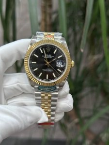 850独家实拍图 劳力士 日志系列 41Mm，复刻版本瑞士机芯，全自动机械表男士腕表 rolex Automatic Mechanical Watch For