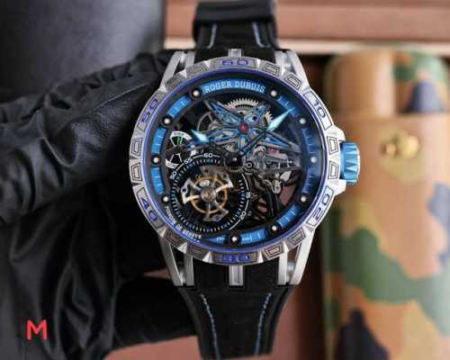 白壳 玫黑 罗杰 杜彼 Roger Dubuis 豪爵 Excalibur 王者系列 自动上链机芯，表壳：46毫米 , Sapphire Crystal Car