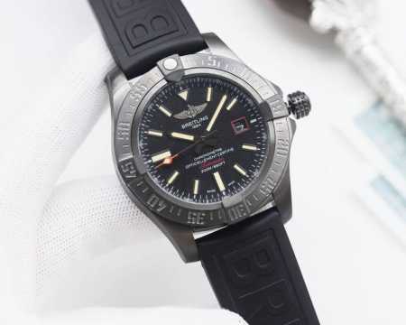 国产机 白壳450，黑壳470 西铁城 白壳 ，黑壳 百年灵-Breitling 复仇者系列 全自动机械 44*13Mm 拱桥强化玻璃 泰国橡树胶带 军用帆布表 - 点击图像关闭