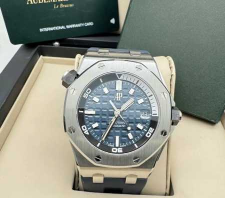 Audemars Piguet爱彼皇家橡树离岸型Royal Oak Offshore系列 自动机械机芯 300米防水 男表 瑞表 蓝色表盘 配件：身份卡包装盒 - 点击图像关闭