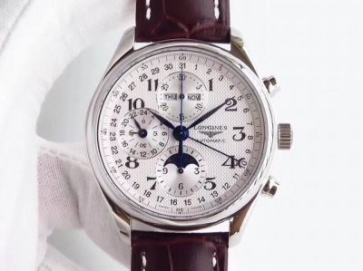 Tw精品推荐』接近99％业界最强！浪琴名匠月相八针L2.673.4.78.31.最大区别在月相与一样 烫金亮光月相 2.表壳按重新开模，棱角分明，细节打磨到位3