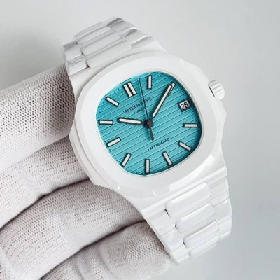 Aet 全陶瓷 9015机 Tiffany 5711鹦鹉螺』 Patek Philippe 百达翡丽 Pp H 鹦鹉螺系列 陶瓷制作表壳与表带，已经赢得了一大波