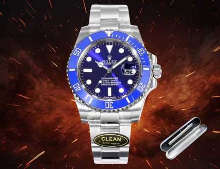 顶级复刻 最新升级 Clean厂 C厂配送吸光笔。 劳力士 Rolex B33 水鬼系列 40Mm 60 Submariner水鬼 1:搭载一比一超级3135 - 点击图像关闭