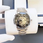 白 金660浪琴-Longines火爆新品 搭载全自动机械机芯 316精钢表壳 简约时尚 优雅尊贵 矿物质强化玻璃镜面 真牛皮表带 商务休闲 精致型男首选 直径