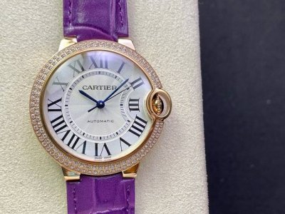 K3厂076专用机芯搭配经典316精钢表带价格p下调，再送真牛皮表带+表扣！活动力度史无前例，真情回馈！ K3 瑞机版蓝气球36Mm 卡地亚蓝气球 Cartie