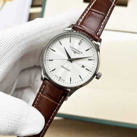 白 金 钢带+20，浪琴-Longines 精品男士腕表经典大三针设计，尊贵大气，绅士风范，卓越品质，热卖全城。采用全自动机械机芯，顶级316精钢表壳，矿物质超 - 点击图像关闭
