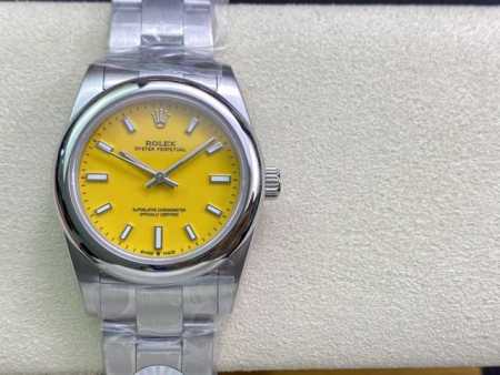 SK厂 v2版 劳力士Rolex 蚝式恒动型31mm，升级了全拉丝表带和冲压LOGO皇冠 直径 31mm 机芯 搭载全自动机械机芯 圈口 光圈 镜面 防刮蓝宝石 - 点击图像关闭