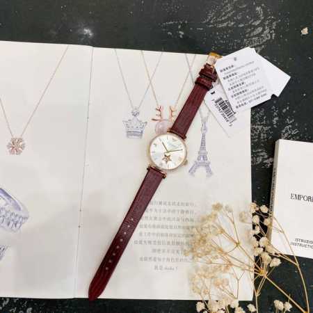 支持香港、美国直邮 正品？正品！配联保卡全国联保！阿玛尼机械女表ar 44 经典简约意式风情的 又美又飒 机芯外露 有透明之心美称 精致表冠 经典刻度 全玫瑰金 - 点击图像关闭