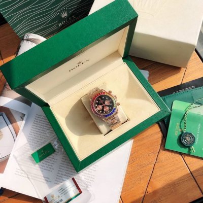 送礼首选140劳力士-Rolex宇宙计型迪通拿 型号116598 Rbow男士多功能腕表 原版开模复 直径40Mm厚度11Mm采用原装进口石英机芯矿物质耐磨镜面
