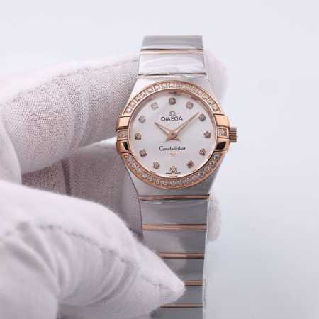 金+20钻+20欧米茄 4代 双鹰 星座 进口石英 28Mm - 点击图像关闭