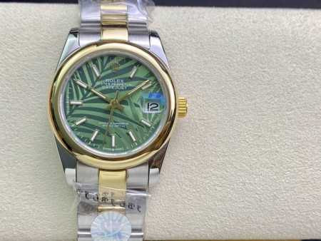 SK Factory 女款 劳力士Rolex 单历 日志型31mm 直径 31mm 机芯 搭载全自动机械机芯 圈口 劳力士RingCommand三角坑纹 光圈 - 点击图像关闭