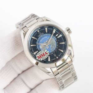 Sj出品 胶带 钢带 电镀圈+50 Mma 欧米茄 Omega 海马系列 Jr2 海马世界时220.92.43.22.99.001 1:表壳 正品模版开模与正品