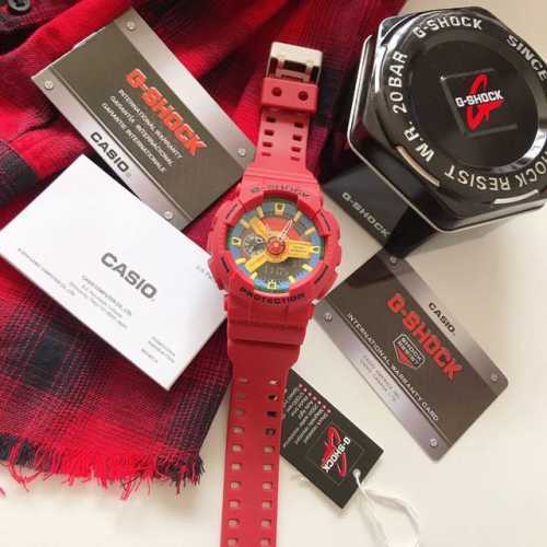 卡西欧110系列，最高版本，主要功能：抬手灯，防震防水，世界时间，倒计时，闹铃，间歇响报，全套包装一手！现货主推110系列爆款！小红书爆款男女佩戴都很帅气编码0