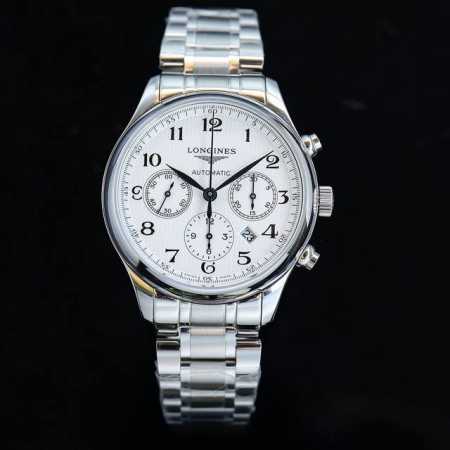 Tw出品7750机，皮带 -钢带 Tw出品，全新推出浪琴L2.759.4六针多功能机械 时、分、秒、9时位置设小秒针与24小时显示、月份.日期中心秒针顺时针转动 - 点击图像关闭