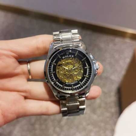 精刚表带十蝴蝶扣 白 ，全黑 ，劳力士一rolex，全自动机械机芯，蕴含最优质的材料与一丝不苟的工艺！超强矿物质幻彩玻璃，真空电镀，精密防水，直径：43Mm，厚 - 点击图像关闭
