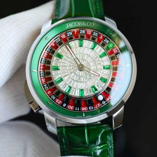 杰克宝 赌盘腕表 Casino Tourbillon不仅仅是一款惊叹的艺术品还是一个真正的轮盘游戏，一个完全随机的机会游戏。 推杆推动轮盘头，配有37个口袋，1