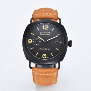 沛纳海--Panerai 类型：男士顶级腕表 机芯：有全自动上海机械机芯和P9000机可挑选 表壳：316L精钢表壳 镜面：矿物强化防摔玻璃 皮带：真牛皮表带