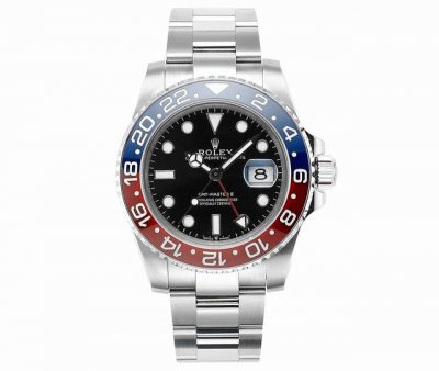 重塑经典格林尼治Gmt系列 ①Clean厂陶瓷圈同步推出 ②采用进口904L原材料锻造，还原打磨工艺 ③同步原装3186一体蓝游丝机芯 ④圈口采用原装一致瘪压式